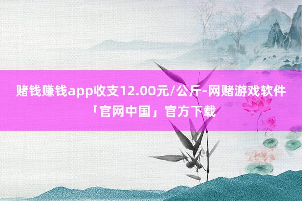 赌钱赚钱app收支12.00元/公斤-网赌游戏软件「官网中国」官方下载